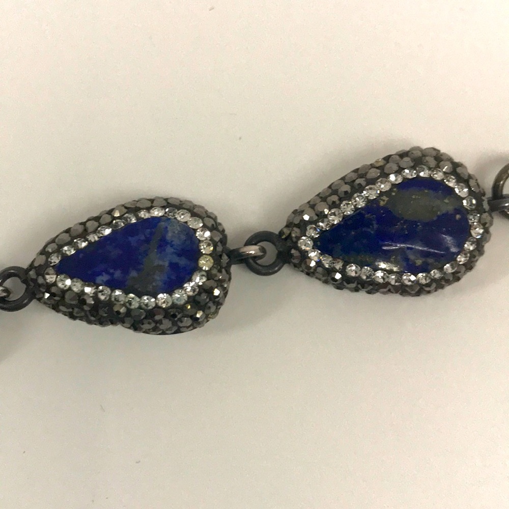 Lapis Dark Crystal Bracelet